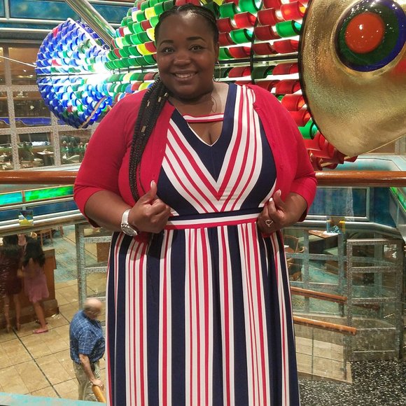 Ashley Stewart Dresses & Skirts - Star Spangled Maxi